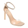 Journee Collection Lorelei Womens Round Open Toe Stiletto Heel Pumps In Sand