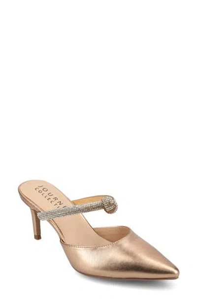 Journee Collection Lunna Mule Pump In Gold