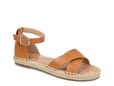Journee Collection Lyddia Espadrille Sandal In Brown