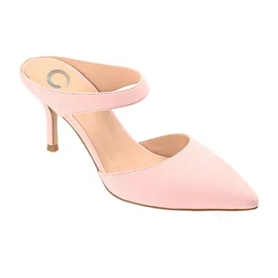 Journee Collection Maevali Womens Pointed Stiletto Heel Pumps In Pink