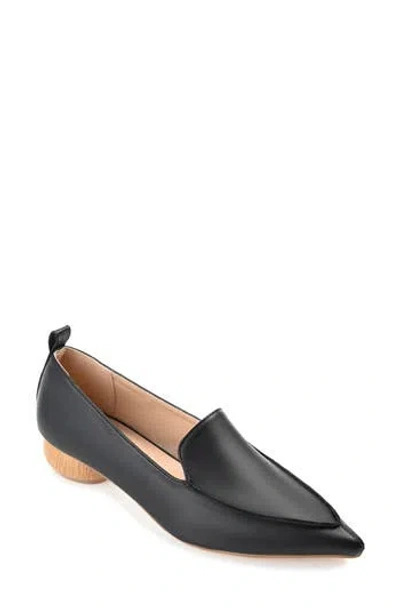 Journee Collection Maggs Heeled Loafer In Black