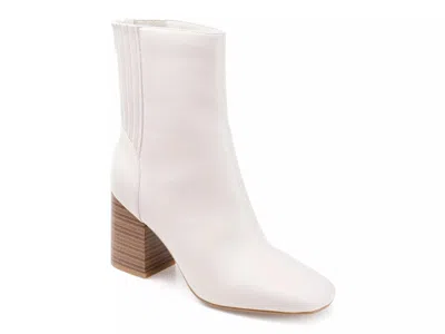 Journee Collection Tru Comfort Foam Maize Vegan Leather Bootie In Bone