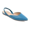 Journee Collection Mallorca Womens Pointed Slip-on Shoe In Blue