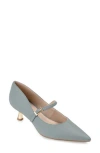 Journee Collection Manza Pointed Toe Pump In Blue