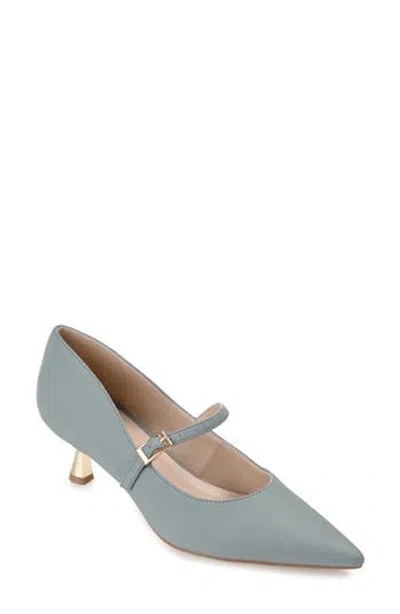 Journee Collection Manza Pointed Toe Pump In Blue