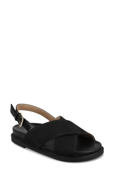 Journee Collection Marina Slingback Sandal In Black Marinna