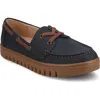 Journee Collection Marion Boat Shoe In Blue