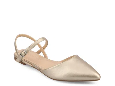 Journee Collection Martine Flat In Gray