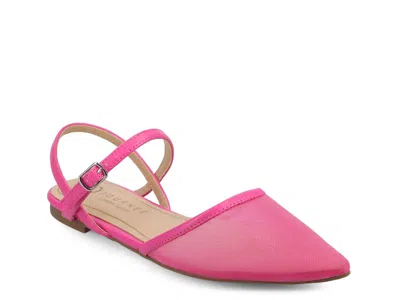 Journee Collection Martine Flat In Pink