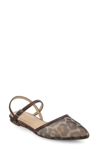 Journee Collection Martine Supernatural Shades Slingback Flat In Black