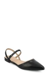 Journee Collection Martine Supernatural Shades Slingback Flat In Black