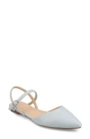 Journee Collection Martine Supernatural Shades Slingback Flat In Blue