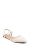 Journee Collection Martine Slingback Flat In Bone