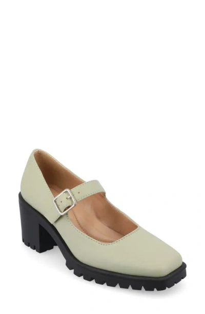 Journee Collection Mary Jane Pump In Gray