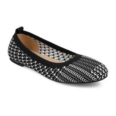 Journee Collection Maryann Womens Round Closed Toe Ballet Flats In Black