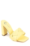 Journee Collection Maysie Square-toe Pump In Yellow