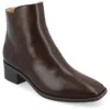 Shop Journee Collection Medium And Wide Width Women's Cappri Booties In Brown