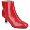 Journee Collection Medium And Wide Width Women's Kelssa Bootie In Red