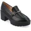 Journee Collection Kezziah Platform Loafer Pump In Black
