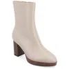 Journee Collection Romer Tru Comfort Platform Bootie In Grey