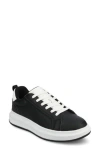 Journee Collection Meeya Woven Casual Sneaker In Black