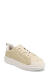 Journee Collection Women's Lummie Casual Lace-up Sneakers In Natural
