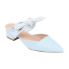 Journee Collection Melora Womens Pointed Mules In Blue