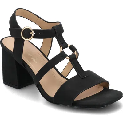 Journee Collection Merisol Block Heel Ankle Strap Sandal In Black