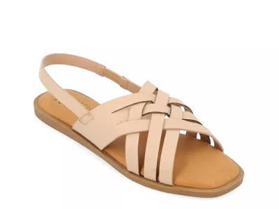 Journee Collection Merrin Sandal In Neutral