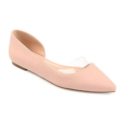 Journee Collection Mikki Womens Pointed Closed Toe Ballet Flats In Pink