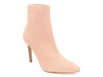 Journee Collection Comfort Foam Milyna Sock Bootie In Rose