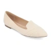 Journee Collection Mindee Womens Pointed Closed Toe Loafers In Neutral