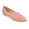 Journee Collection Mindee Womens Pointed Closed Toe Loafers In Pink