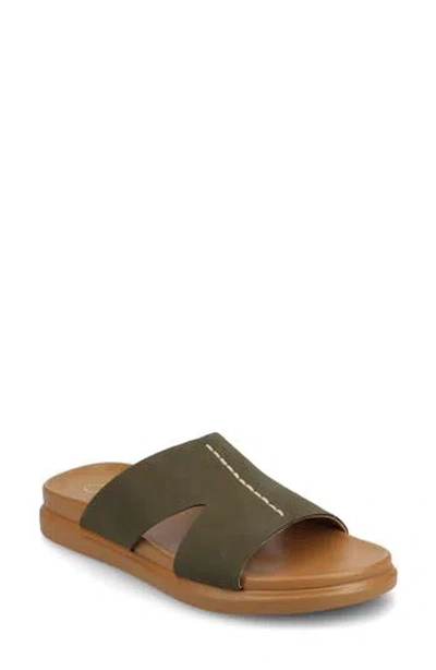 Journee Collection Misey Slide Sandal In Green