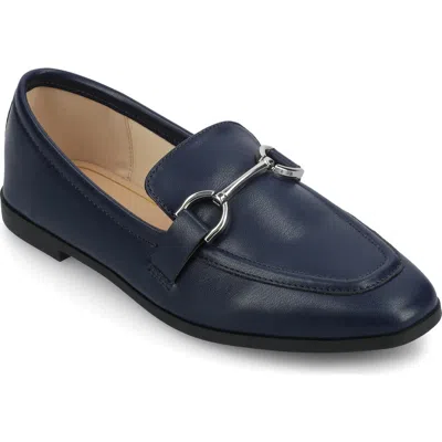 Journee Collection Mizza Bit Loafer In Navy
