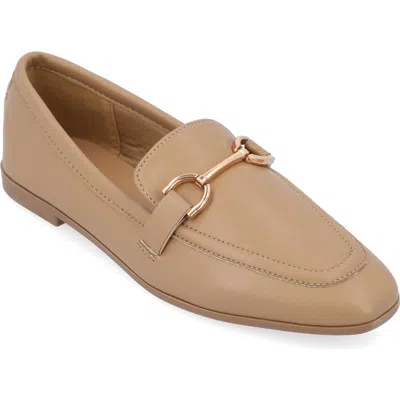 Journee Collection Mizza Horsebit Flat In Mocha