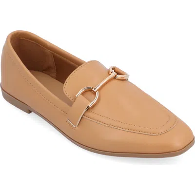 Journee Collection Mizza Horsebit Flat In Tan