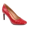 Journee Collection Monalee Womens Square Closed Toe Stiletto Heel Pumps In Red