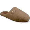 Journee Collection Monnroe Faux Fur Scuff Slipper In Tan