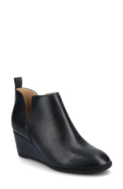 Journee Collection Mylee Perforated Wedge Bootie In Multi