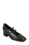 Journee Collection Nally Mary Jane Pump In Black