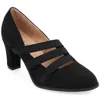 Journee Collection Journee Collectoin Loren Block Heel Pump In Black