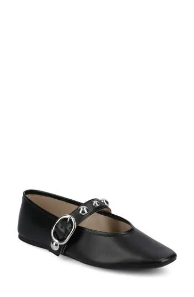 Journee Collection Naveah Studded Ballet Flat In Black
