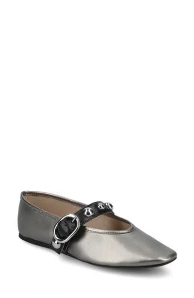 Journee Collection Naveah Studded Ballet Flat In Gray