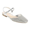 Journee Collection Nysha Womens Square Ballet Flats In Silver