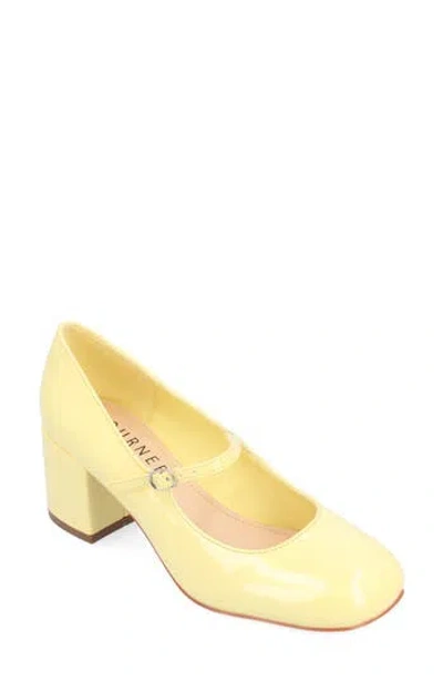 Journee Collection Okenna Mary Jane Pump In Yellow