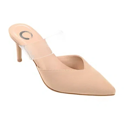 Journee Collection Ollie Womens Pointed Closed Toe Stiletto Heel Pumps In Neutral