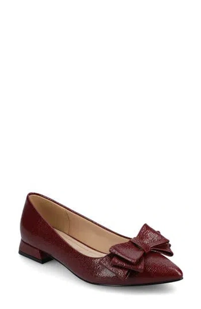 Journee Collection Ophelia Bow Pointed Toe Flat In Multi
