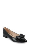 JOURNEE COLLECTION OPHELIA BOW POINTED TOE FLAT