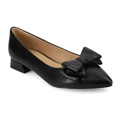 Journee Collection Ophelia Womens Pointed Slip-on Shoe In Black